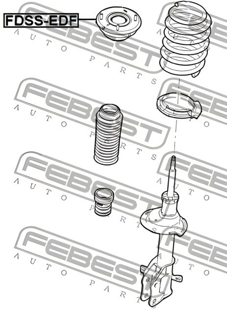 Опора амортизационной стойки LINCOLN MKX, FEBEST (FDSSEDF) Опора амортизационной стойки LINCOLN MKX, FEBEST (FDSSEDF)