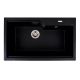 Гранітна мийка для кухні VALESO NIKA 7545 матова Чорний металік - оригінал