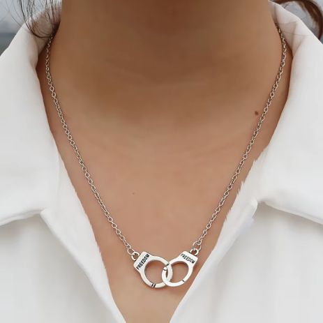 Кулон Подвеска наручники freedom сердце Love