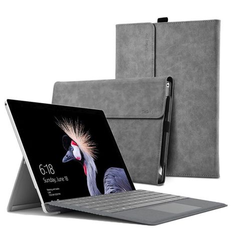 Чохол папка для Microsoft Surface Pro 7 6 5 4 Сірий