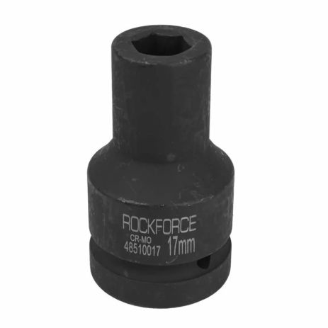 Головка ударная глубокая 17мм 1" 6гр. ROCKFORCE RF-48510017