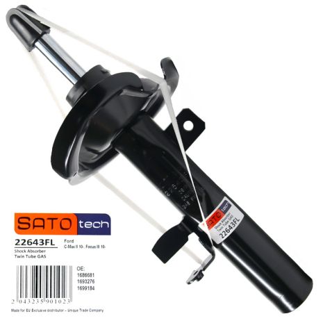 Амортизатор FORD FOCUS, ALFA ROMEO, AUDI A2, SATO TECH (22643FL)