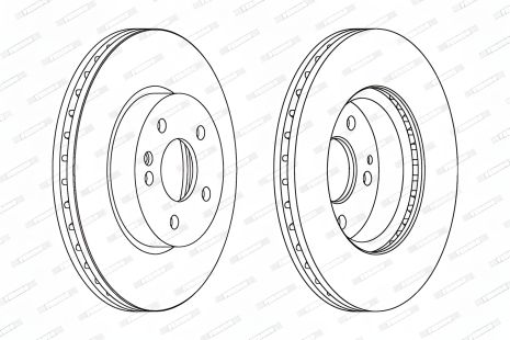 Гальмівний диск для MERCEDES-BENZ VITO, MERCEDES-BENZ V-CLASS, MERCEDES-BENZ VIANO, FERODO (DDF1203)
