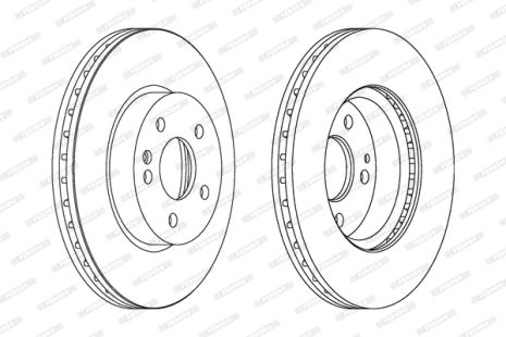 Диск гальмівний MERCEDES-BENZ VITO, MERCEDES-BENZ V-CLASS, MERCEDES-BENZ VIANO, FERODO (DDF1203)