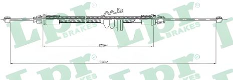 Трос гальма для NISSAN PRIMASTAR, OPEL VIVARO, LPR (C0746B) Трос гальма для NISSAN PRIMASTAR, OPEL VIVARO, LPR (C0746B)