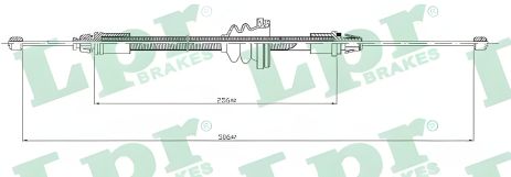 Трос гальма для NISSAN PRIMASTAR, OPEL VIVARO, LPR (C0746B) Трос гальма для NISSAN PRIMASTAR, OPEL VIVARO, LPR (C0746B)