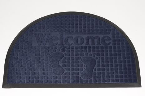 Полукруглый входной коврик с бортиком 50x80 см, 2182/6