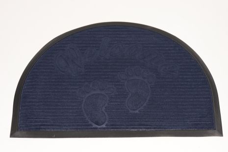 Напівкруглий вхідний килимок 50x80 см з бортом 2182/7