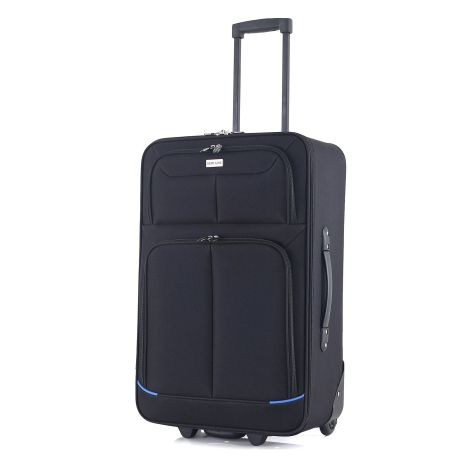 Чемодан Semi Line 24" (M) Black/Blue Lines (T5753-2)