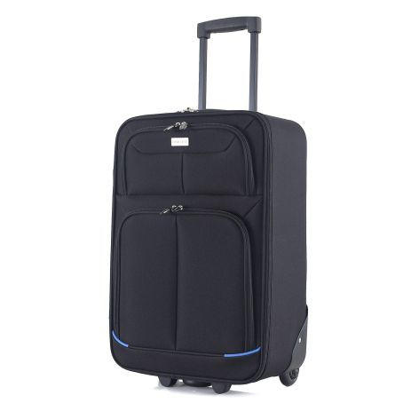 Чемодан Semi Line 20" (S) Black/Blue Lines (T5753-1)