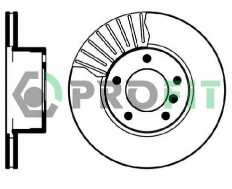 Диск гальмівний BMW 5, PROFIT (50100834)