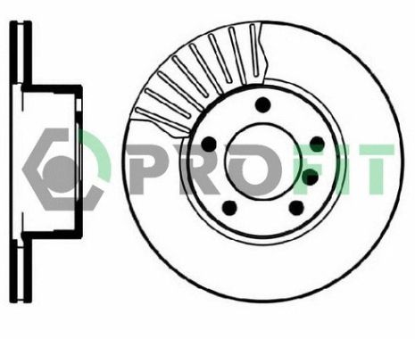 Диск гальмівний BMW 5, PROFIT (50100834)