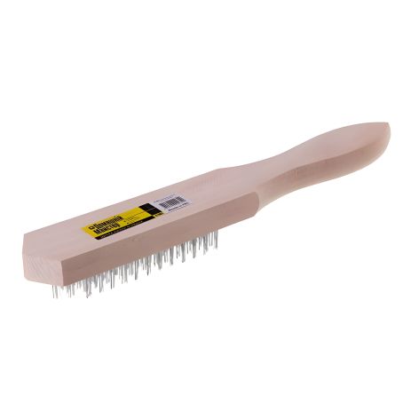 Ручная щетка, деревянный корпус, стальная проволока, 5-рядная, BT-0003 Ручная щетка, деревянный корпус, стальная проволока, 5-рядная, BT-0003