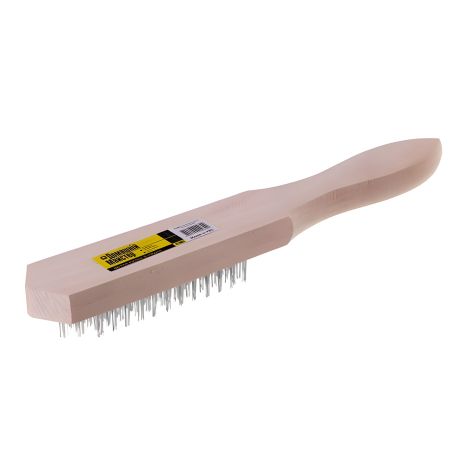 Щітка ручна, 5-рядна, із дерев'яним корпусом і сталевим дротом BT-0003 Щітка ручна, 5-рядна, із дерев'яним корпусом і сталевим дротом BT-0003