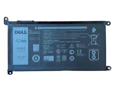 Батарея для ноутбука Dell Chromebook 3180 3189 5190 3181 2-in-1 51KD7