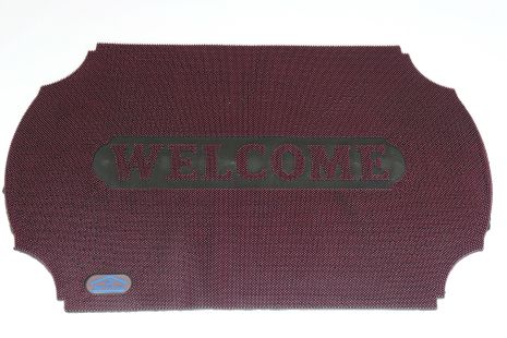 Резиновый коричневый цвет 60*90 см 1878/красный