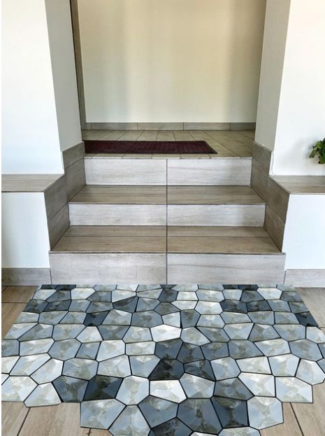 Коврик скандинавский соты 78x120 см KS-33 Коврик скандинавский соты 78x120 см KS-33