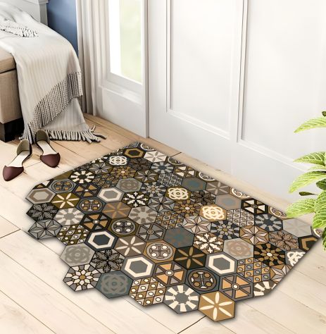 Вхідний килимок Скандинавська сота 78x120 см КС-34