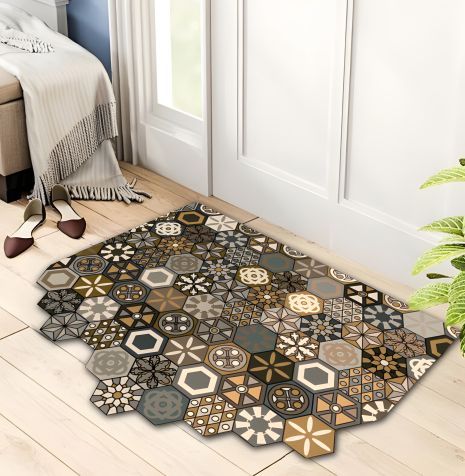 Вхідний килимок Скандинавська сота 78x120 см КС-34