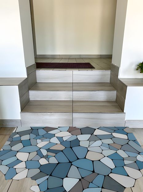 Скандинавский коврик с ячейками 78x120 см KS-21