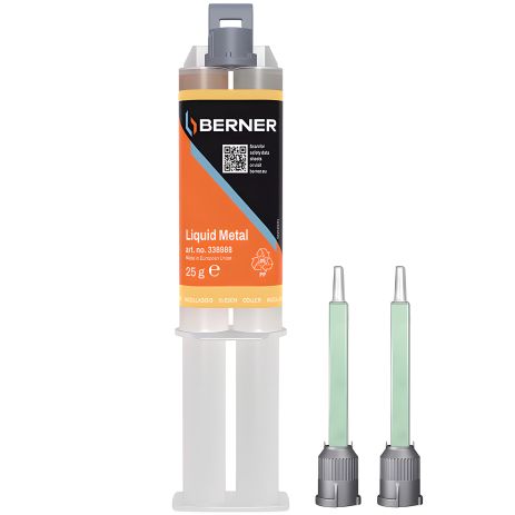 Клей для металла Berner Жидкий металл 25 мл Клей для металла Berner Жидкий металл 25 мл