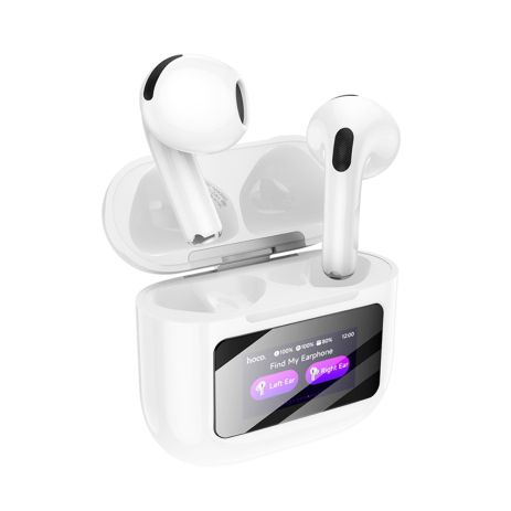 Наушники беспроводные HOCO EW73 TWS, TouchScreen, BT5.4, микрофон, вкладыши, White Наушники беспроводные HOCO EW73 TWS, TouchScreen, BT5.4, микрофон, вкладыши, White