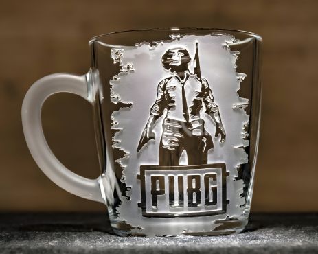 Кофейная чашка с гравировкой PUBG