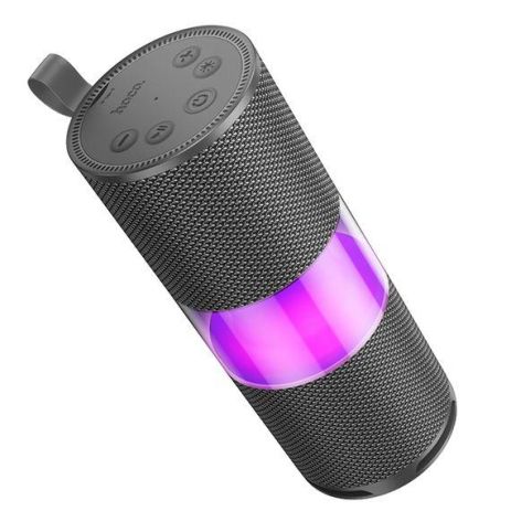 Портативная Bluetooth колонка Hoco HC29 с LED подсветкой gray