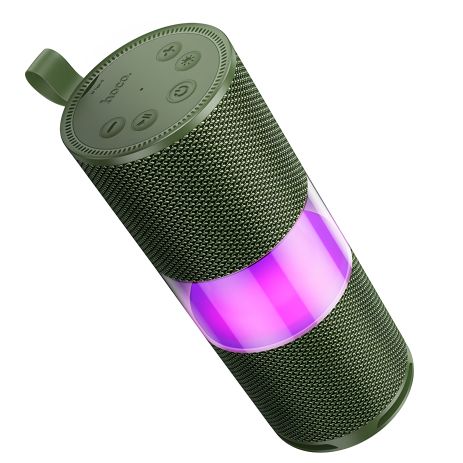 Портативная Bluetooth колонка Hoco HC29 с LED подсветкой |BT5.4, TF/FM/TWS, 7.5W*2, 3h| army green Портативная Bluetooth колонка Hoco HC29 с LED подсветкой |BT5.4, TF/FM/TWS, 7.5W*2, 3h| army green