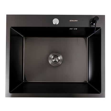 Кухонная Мойка Черная 60*50 PVD VALESO Handmade (сифон круглый, 3,0/0,8) Кухонная Мойка Черная 60*50 PVD VALESO Handmade (сифон круглый, 3,0/0,8)