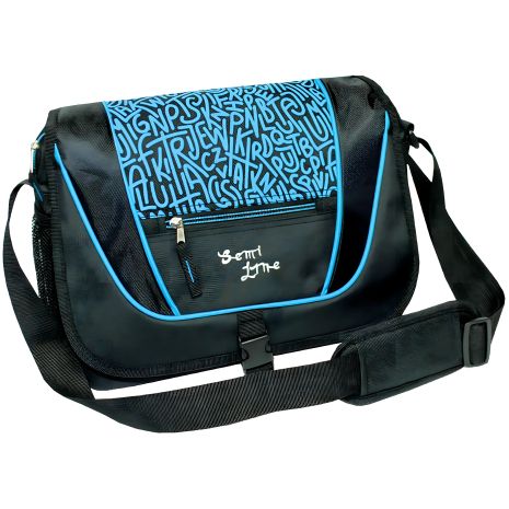 Сумка Semi Line 9 через плече Black/Blue (7156)