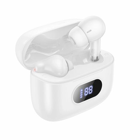 Беспроводные TWS наушники Hoco EQ2 Plus |BT5.4, 40/320mAh, 7h| вакуумные white Беспроводные TWS наушники Hoco EQ2 Plus |BT5.4, 40/320mAh, 7h| вакуумные white
