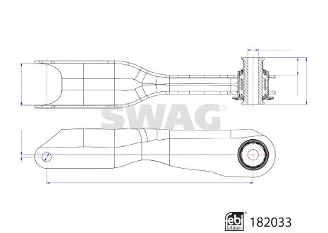 Підвіски важіль LAND ROVER, SWAG (33108489) Підвіски важіль LAND ROVER, SWAG (33108489)