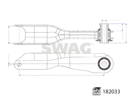 Підвіски важіль LAND ROVER, SWAG (33108489)