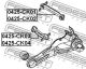 Тяга задняя верхняя правая Mitsubishi Mirage IV/Lancer V/Carisma, FEBEST (0425CK02)