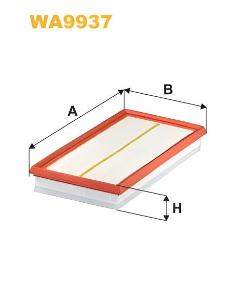 Повітряний фільтр ALFA ROMEO, FIAT TIPO, JEEP COMPASS, WIXFILTRON (WA9937)