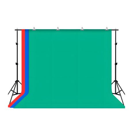 Набір для студійної зйомки Puluz PKT5205: 3 фона, 2 стійки, 1 штанга, сумка та затискачі