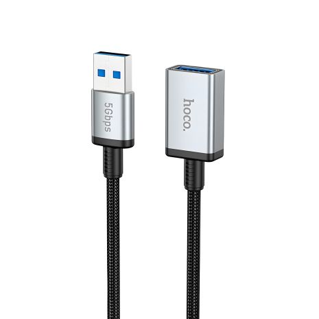 Мультимедійний кабель Hoco US10 подовжувач USB to USB (F) USB3.0 5Gbit/s 0.5m black Мультимедійний кабель Hoco US10 подовжувач USB to USB (F) USB3.0 5Gbit/s 0.5m black