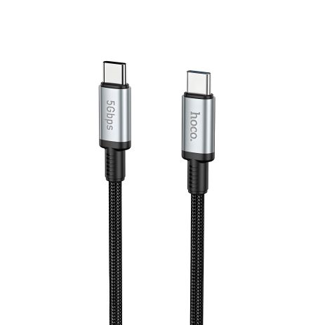 Мультимедійний кабель Hoco US10 Type-C to Type-C USB3.0, чорний (0.5м)