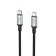 Мультимедійний кабель Hoco US10 Type-C to Type-C USB3.0 5Gbit/s 0.5m black