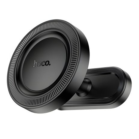 Автодержатель Hoco H58 Черный с магнитным кольцом