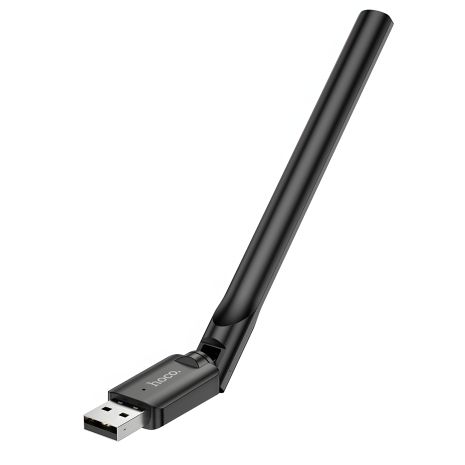 Wi-Fi адаптер Hoco HI32 USB 150Mbps з антеною, чорний