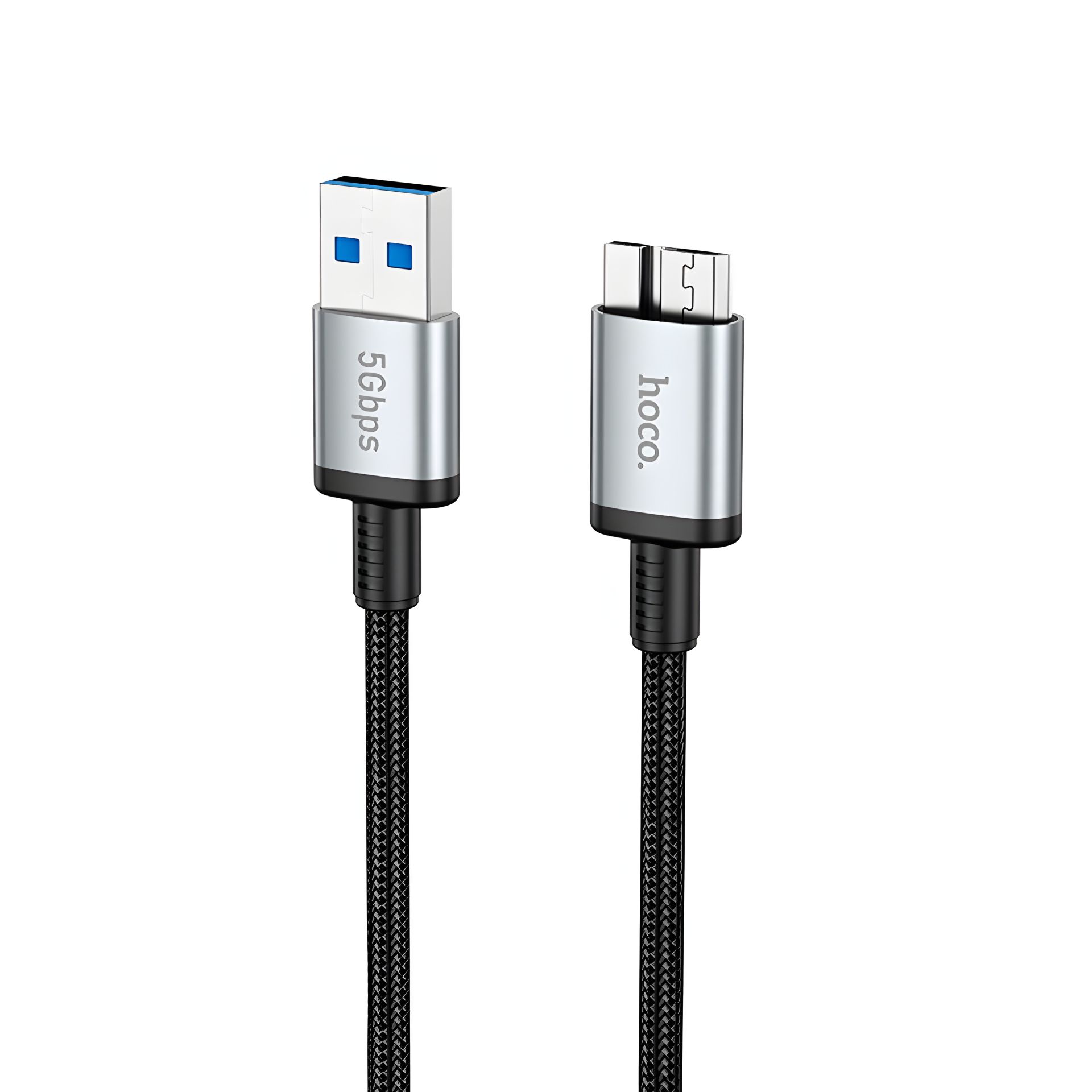 Мультимедійний кабель Hoco US10 USB to Micro USB3.0 5Gbit/s 0.5m black Мультимедійний кабель Hoco US10 USB to Micro USB3.0 5Gbit/s 0.5m black