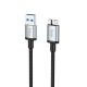 Мультимедийный кабель Hoco US10 USB to Micro USB3.0 5Gbit/s 0.5m black