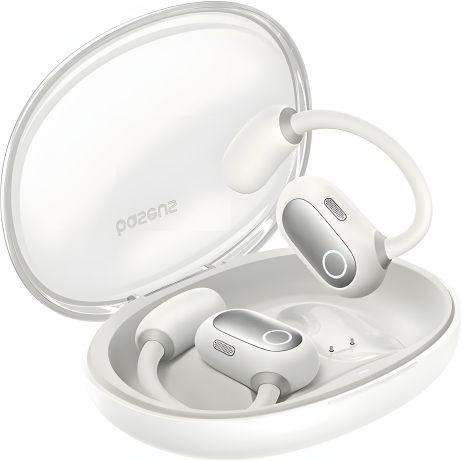 Навушники Baseus Eli Sport 1 Open-Ear TWS Earbuds Stellar, IPX4, BT5.3, 65mAh, 600mAh, 7.5h, White A00064400221-00 Навушники Baseus Eli Sport 1 Open-Ear TWS Earbuds Stellar, IPX4, BT5.3, 65mAh, 600mAh, 7.5h, White A00064400221-00