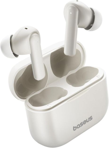 Baseus Bowie E17 Бездротові навушники True Wireless Bluetooth, ENC, TWS, BT5.3, 35mAh, 430mAh, 6h, White A00072200223-Z1