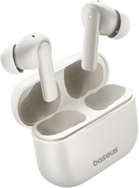 Бездротові навушники Baseus Bowie E17 True Wireless Bluetooth Earphones, ENC, TWS, BT5.3, 35mAh, 430mAh, 6h, White A00072200223-Z1 - Звук без дротів