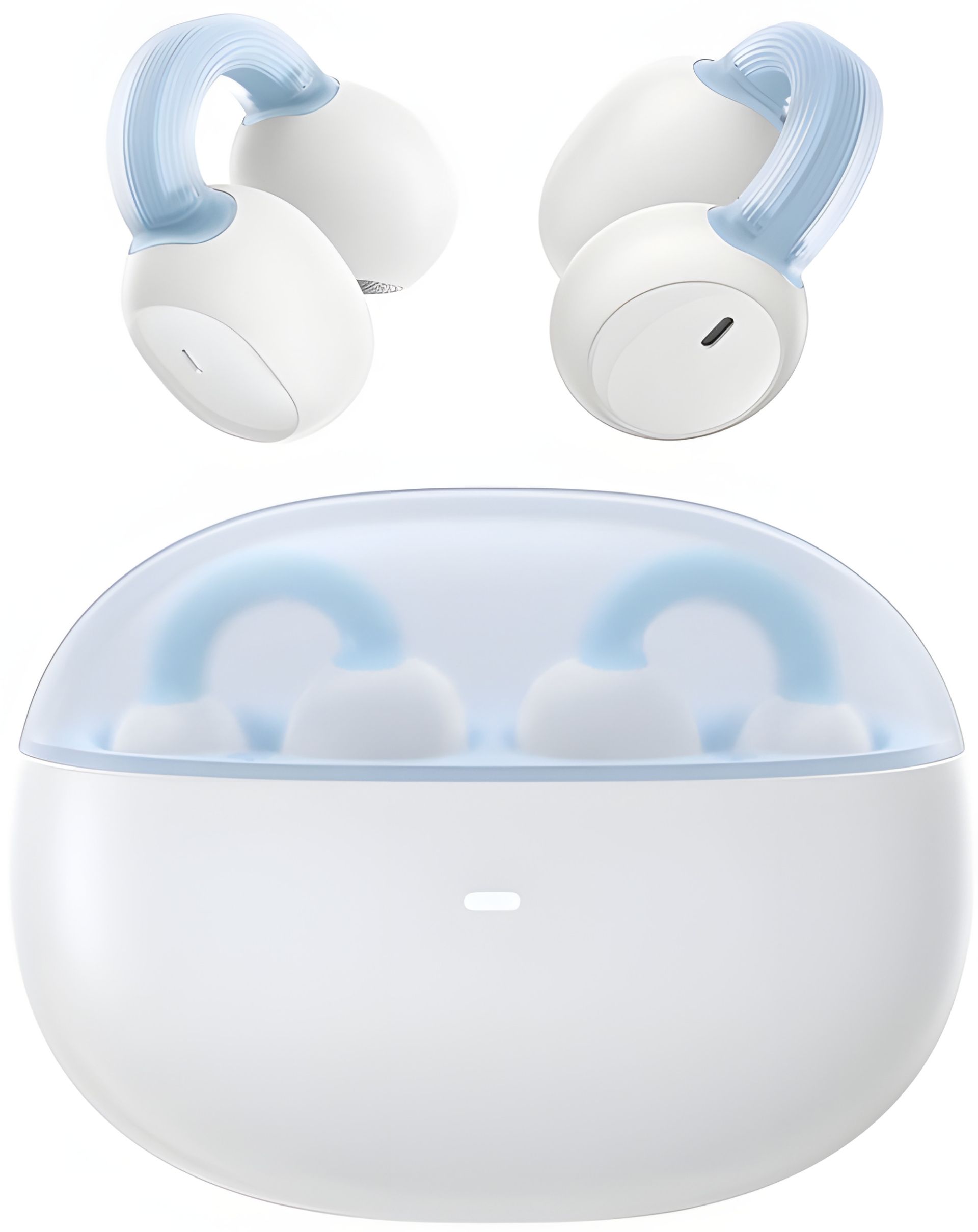 Навушники Baseus AirGo 1 Ring Open-Ear TWS Earbuds, IPX7, BT5.3, 40mAh, 400mAh, 6h, White A00069201223-00 Навушники Baseus AirGo 1 Ring Open-Ear TWS Earbuds, IPX7, BT5.3, 40mAh, 400mAh, 6h, White A00069201223-00