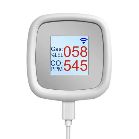 Wifi датчик утечки природного газа + угарного газа 2 в 1 c экраном и сиреной Nectronix GLD-20 Wifi датчик утечки природного газа + угарного газа 2 в 1 c экраном и сиреной Nectronix GLD-20