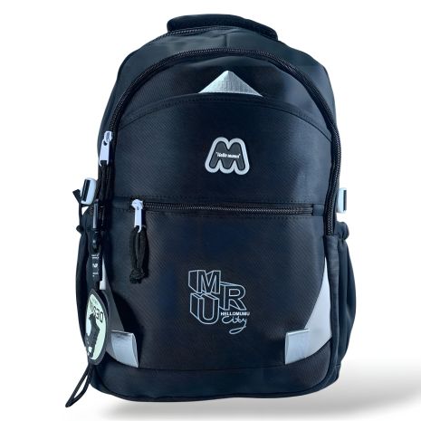 Рюкзак шкільний для дівчаток 11-18 років, чорний, 20 л, водонепроникний